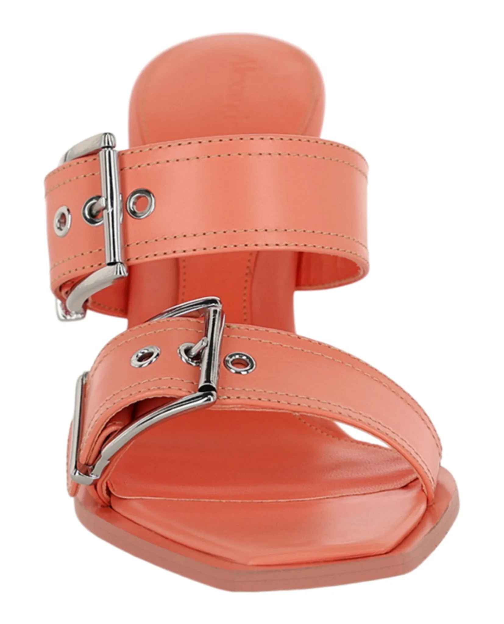 Alexander McQueen Women's Boxcar Leather Heel Sandals sold by Zulily product image thumbnail 4