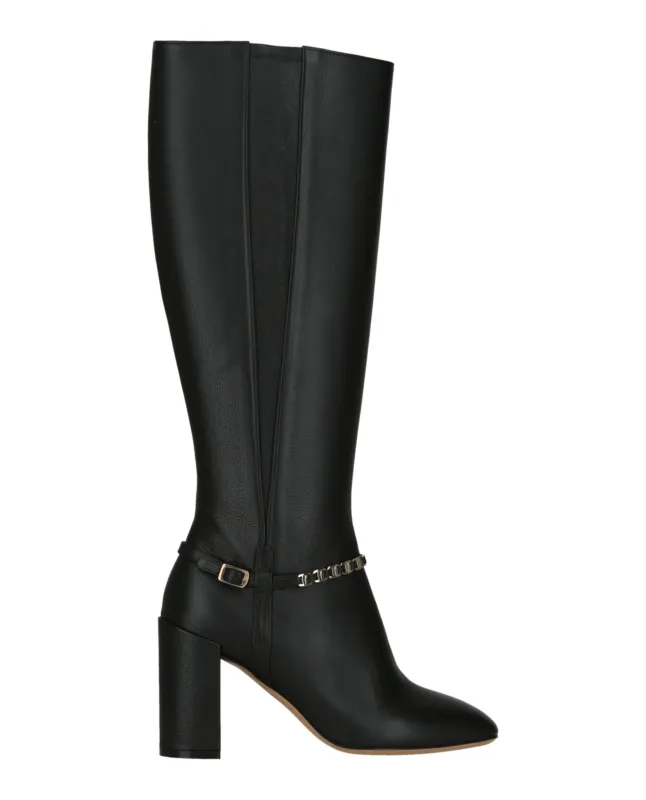 Ferragamo Triba Leather Knee-High Boots sold by Zulily