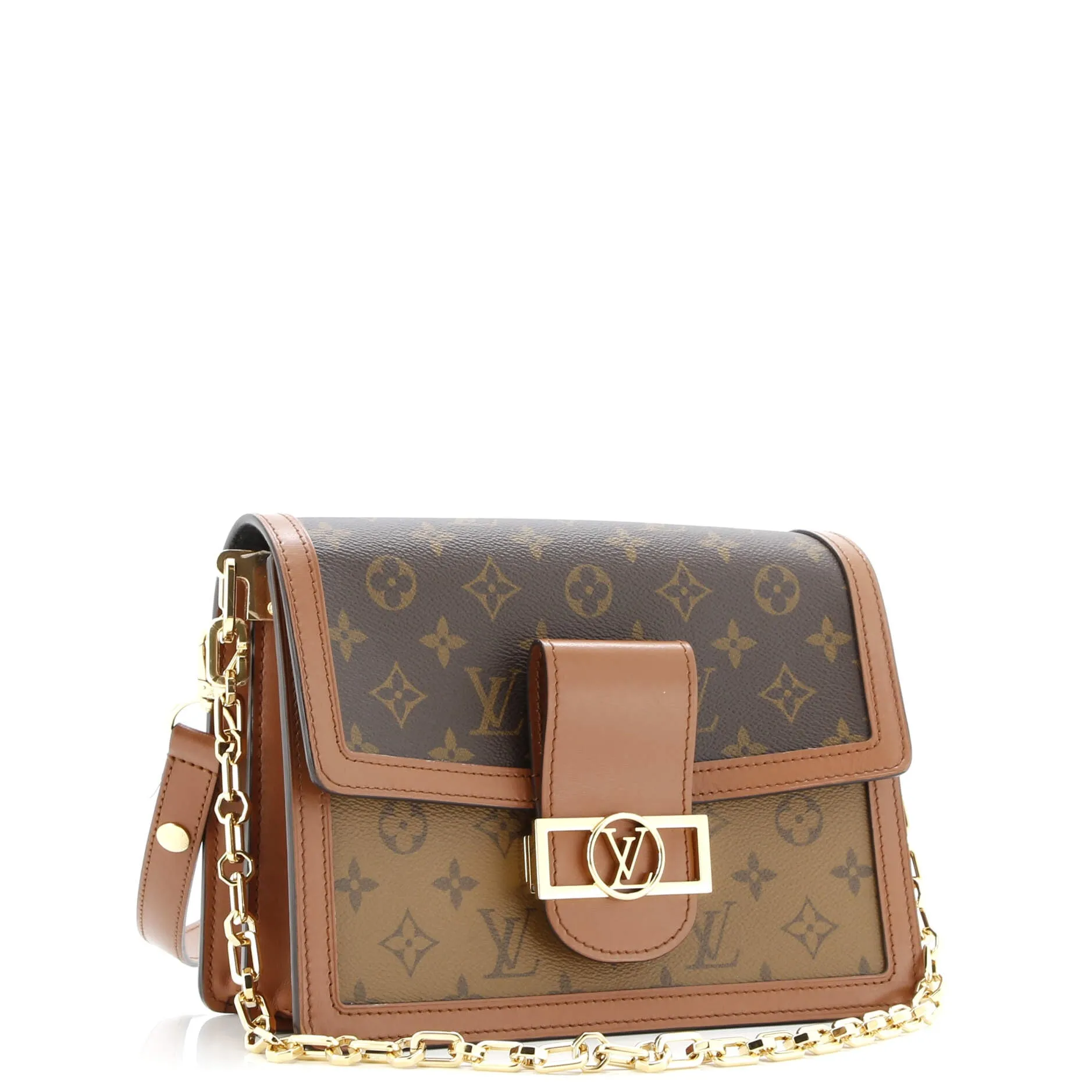 Pre-Loved Louis Vuitton Dauphine Shoulder Bag Reverse Monogram Canvas MM sold by Zulily product image thumbnail 2