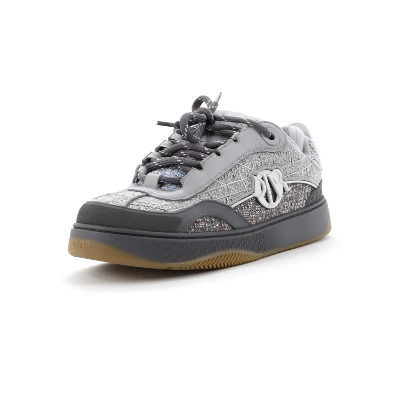 Pre-Loved Christian Dior Men's B9S Skater Sneakers Cannage Quilt Tweed sold by Zulily
