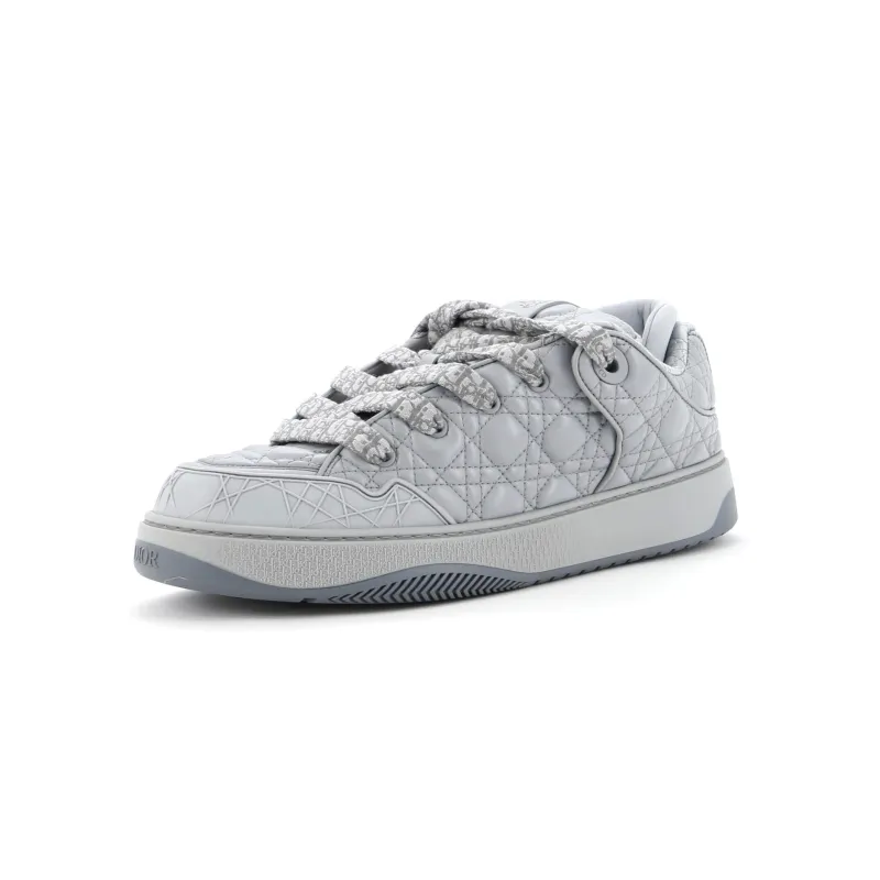 Pre-Loved Christian Dior Men's B9S Skater Sneakers Cannage Quilt Leather sold by Zulily