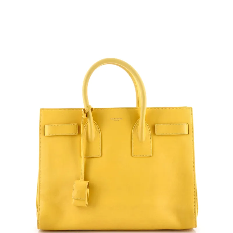 Pre-Loved Saint Laurent Sac de Jour NM Bag Leather Small sold by Zulily