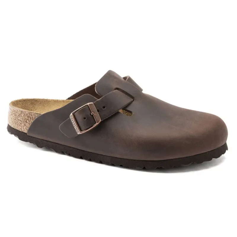 Birkenstock Boston Oiled Leather Habana Clogs sold by Zulily