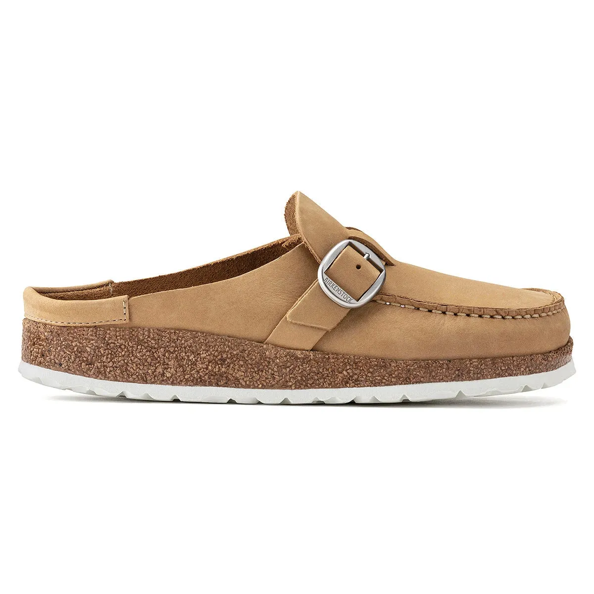 Birkenstock Buckley Nubuck Leather Latte Cream Clogs sold by Zulily product image thumbnail 3