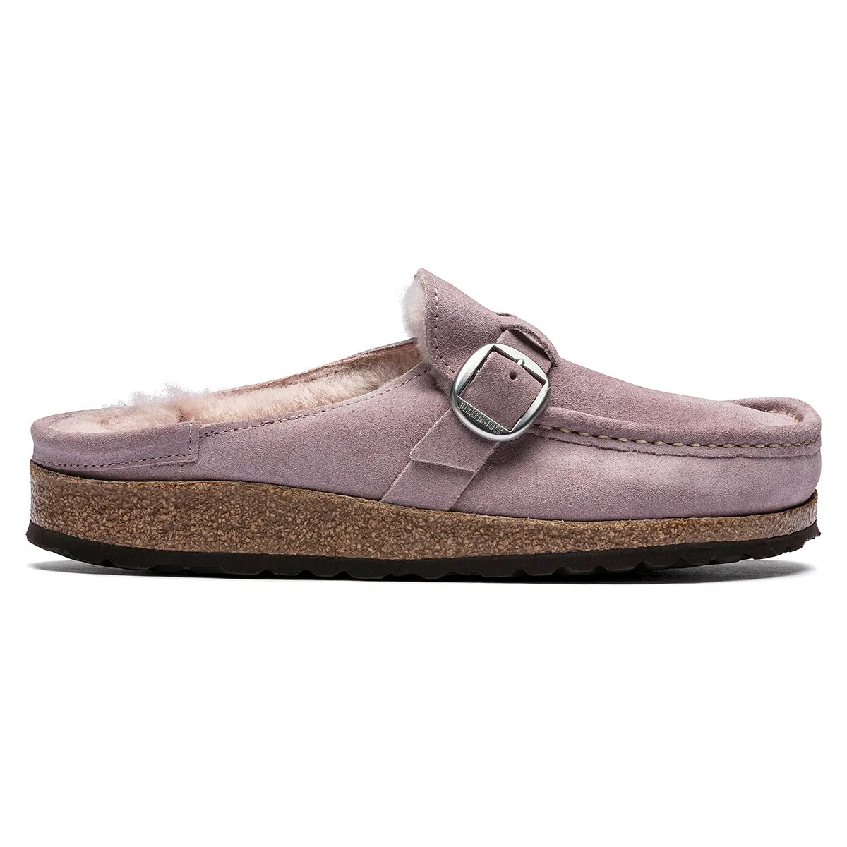 Birkenstock Buckley Shearling Suede Leather Lavender Blush Clogs sold by Zulily product image thumbnail 2