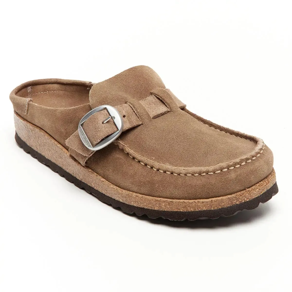Birkenstock Buckley Suede Leather Grey Taupe Clogs sold by Zulily