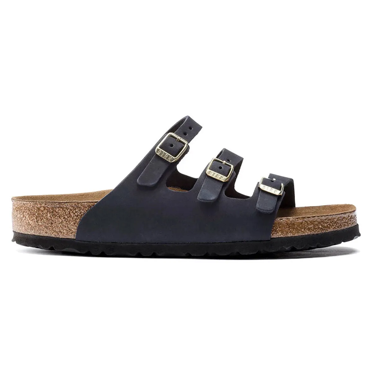 Birkenstock Florida Fresh Soft Footbed Nubuck Leather Midnight Sandals sold by Zulily product image thumbnail 3