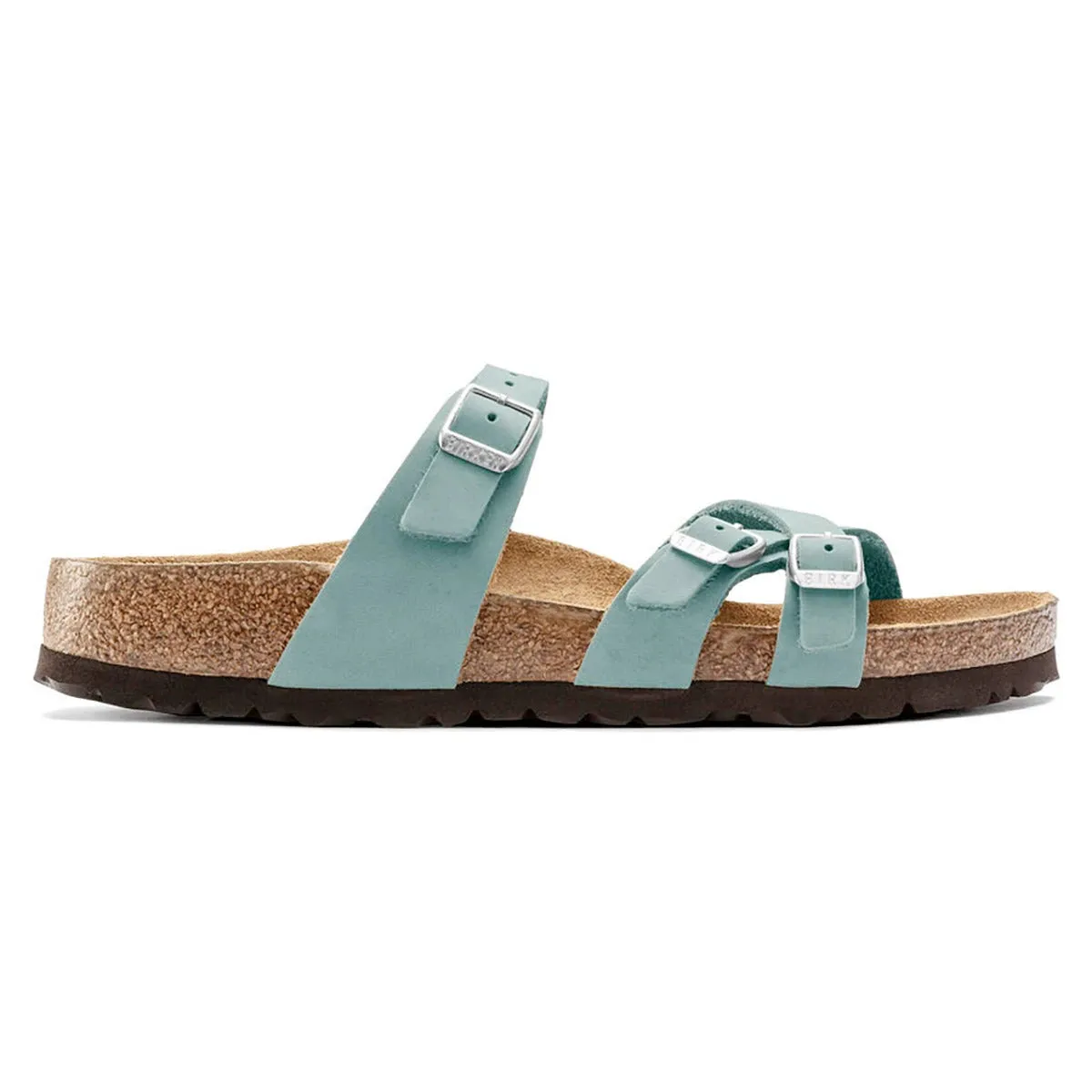 Birkenstock Franca Nubuk Leather Faded Aqua Sandals sold by Zulily product image thumbnail 3