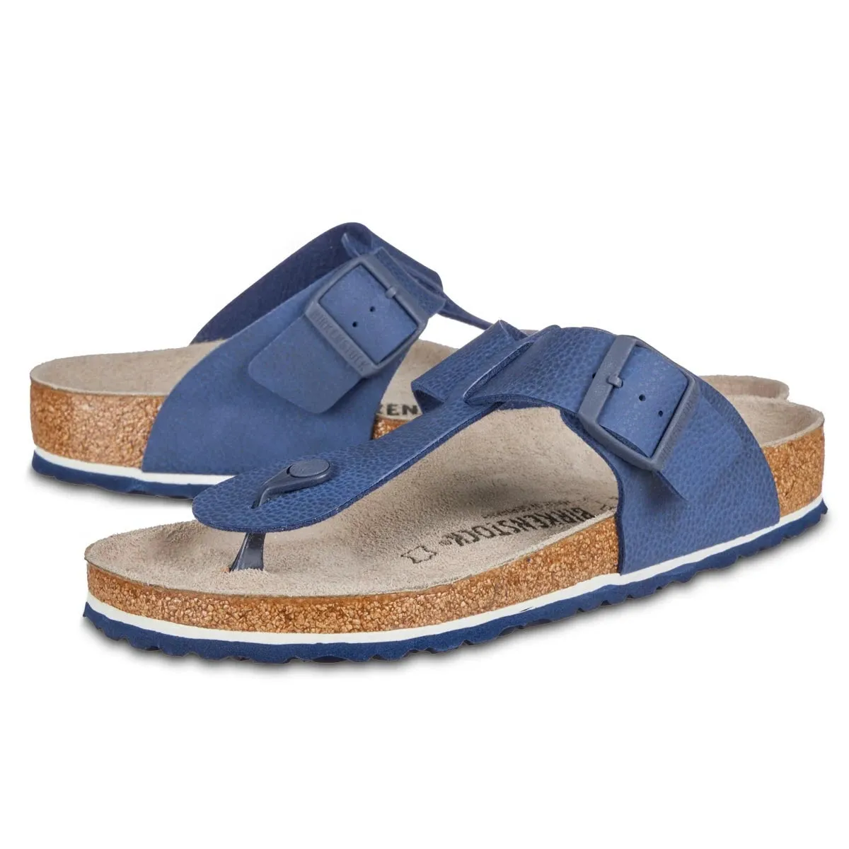 Birkenstock Medina Birko-Flor Leather Desert Soil Blue Sandals sold by Zulily product image thumbnail 3