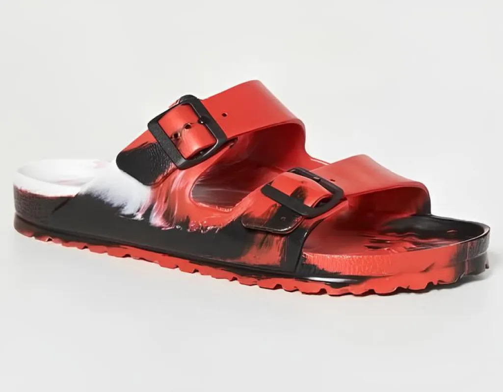 Birkenstock Men's Arizona Multi Black Sandals sold by Zulily