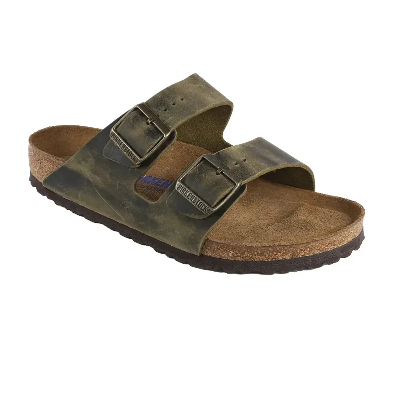 Birkenstock Arizona Soft Footbed Oiled Leather Sandals sold by Zulily