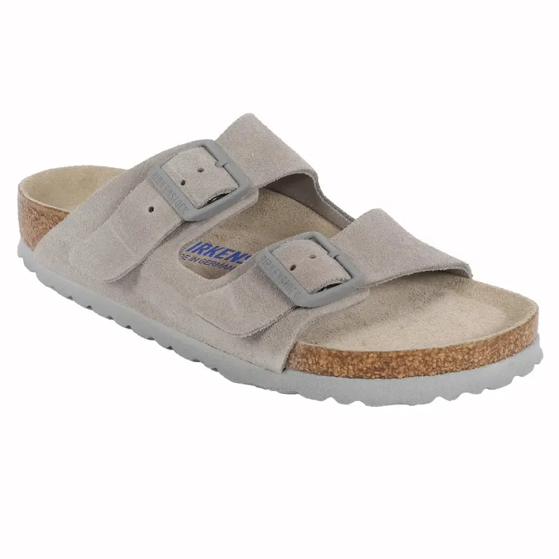 Birkenstock Arizona Soft Footbed Suede Leather Sandals sold by Zulily