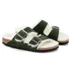 Birkenstock Arizona Shearling Suede Sandals sold by Zulily