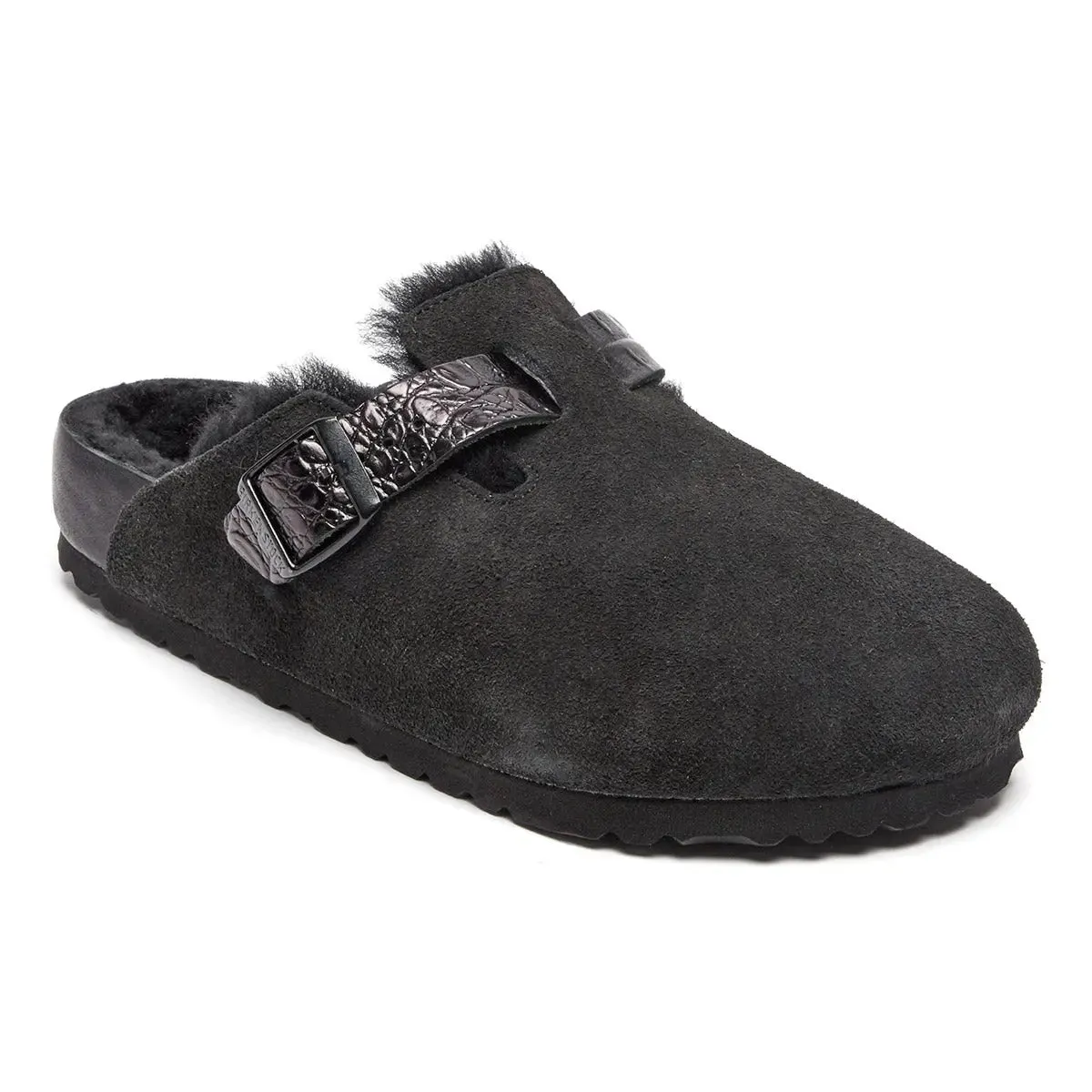 Birkenstock Boston Shearling Exquisite Suede Clogs sold by Zulily product image thumbnail 5