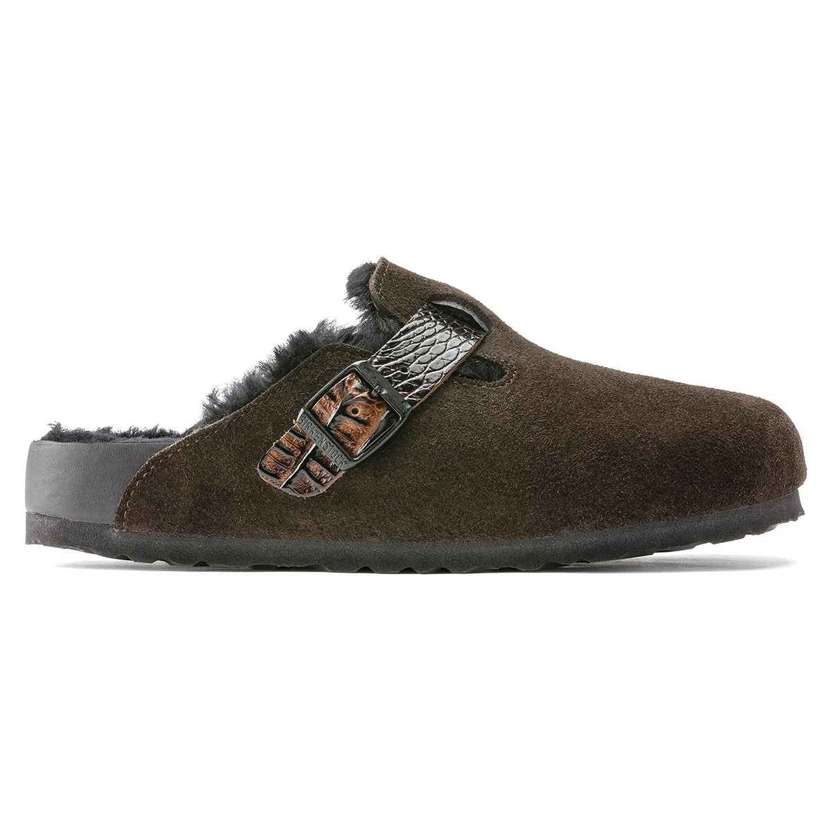 Birkenstock Boston Shearling Exquisite Suede Clogs sold by Zulily product image thumbnail 4