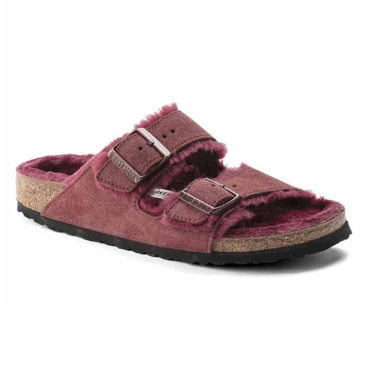 Birkenstock Women's Arizona Shearling Suede/Shearling Sandals sold by Zulily