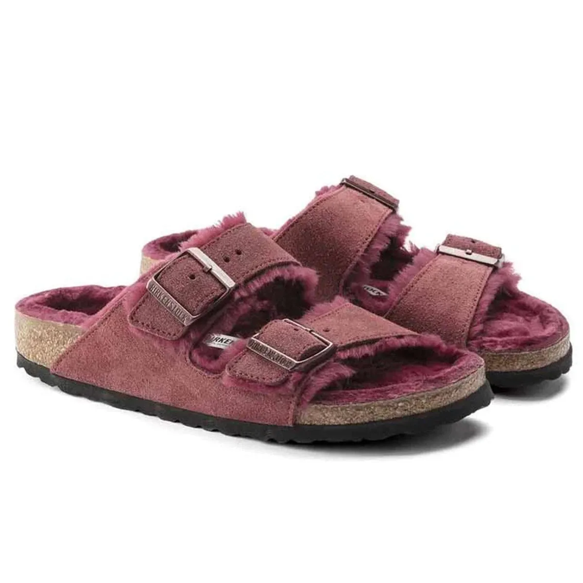 Birkenstock Women's Arizona Shearling Suede/Shearling Sandals sold by Zulily product image thumbnail 2