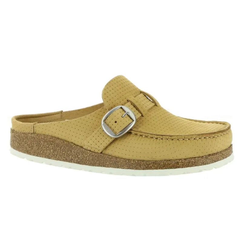 Birkenstock Buckley Nubuck Embossed Leather Clogs sold by Zulily