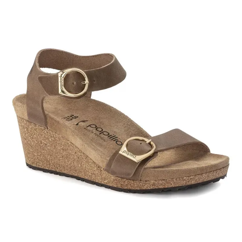 Birkenstock Women's Soley Papillio Oiled Leather Wedge Sandals sold by Zulily