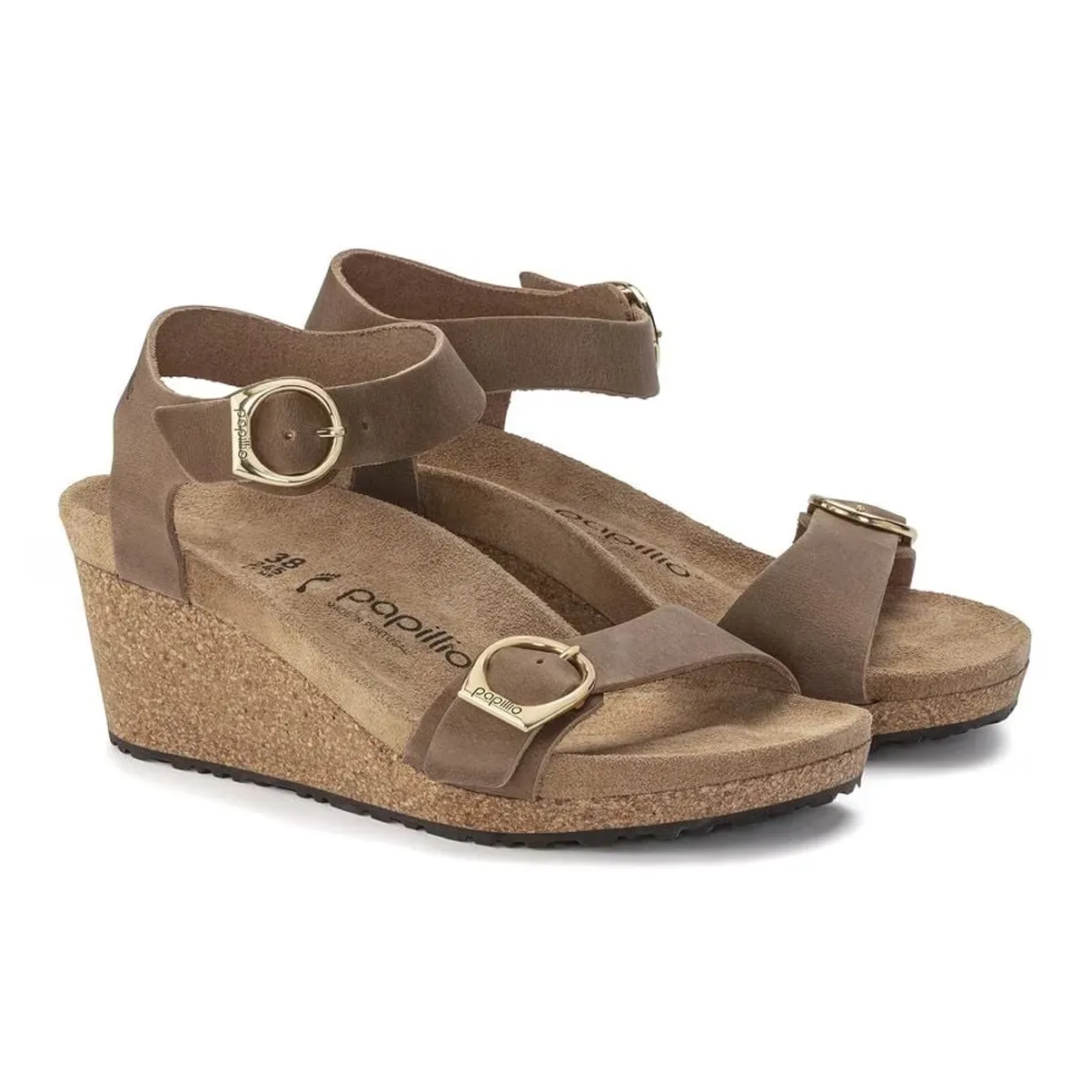 Birkenstock Women's Soley Papillio Oiled Leather Wedge Sandals sold by Zulily product image thumbnail 3