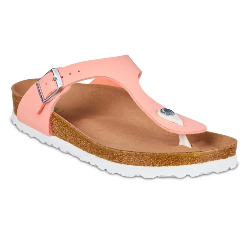 Birkenstock Gizeh Birko-Flor Vegan Brushed Flamingo Sandals sold by Zulily