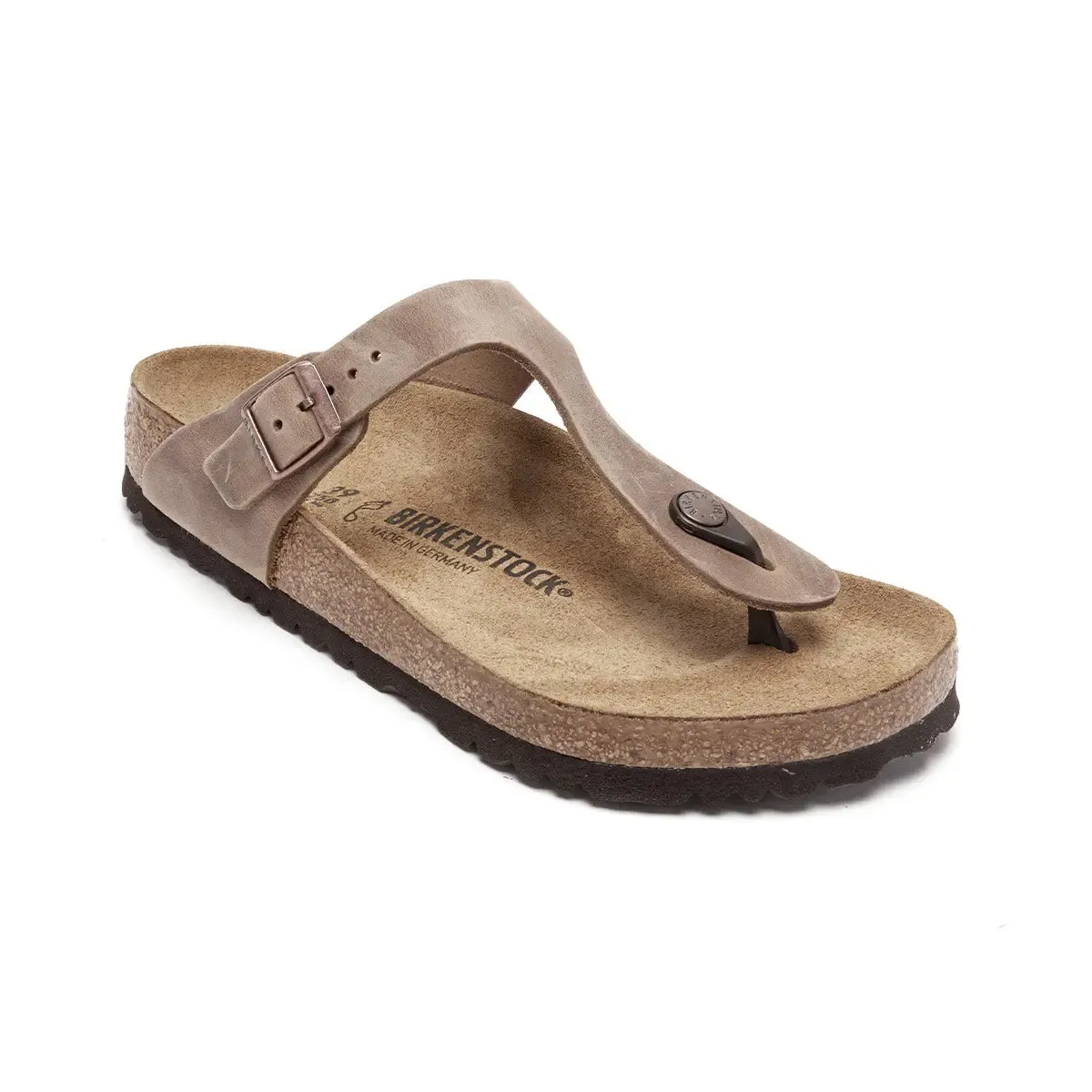 Birkenstock Gizeh Oiled Leather Tobacco Brown Sandals sold by Zulily