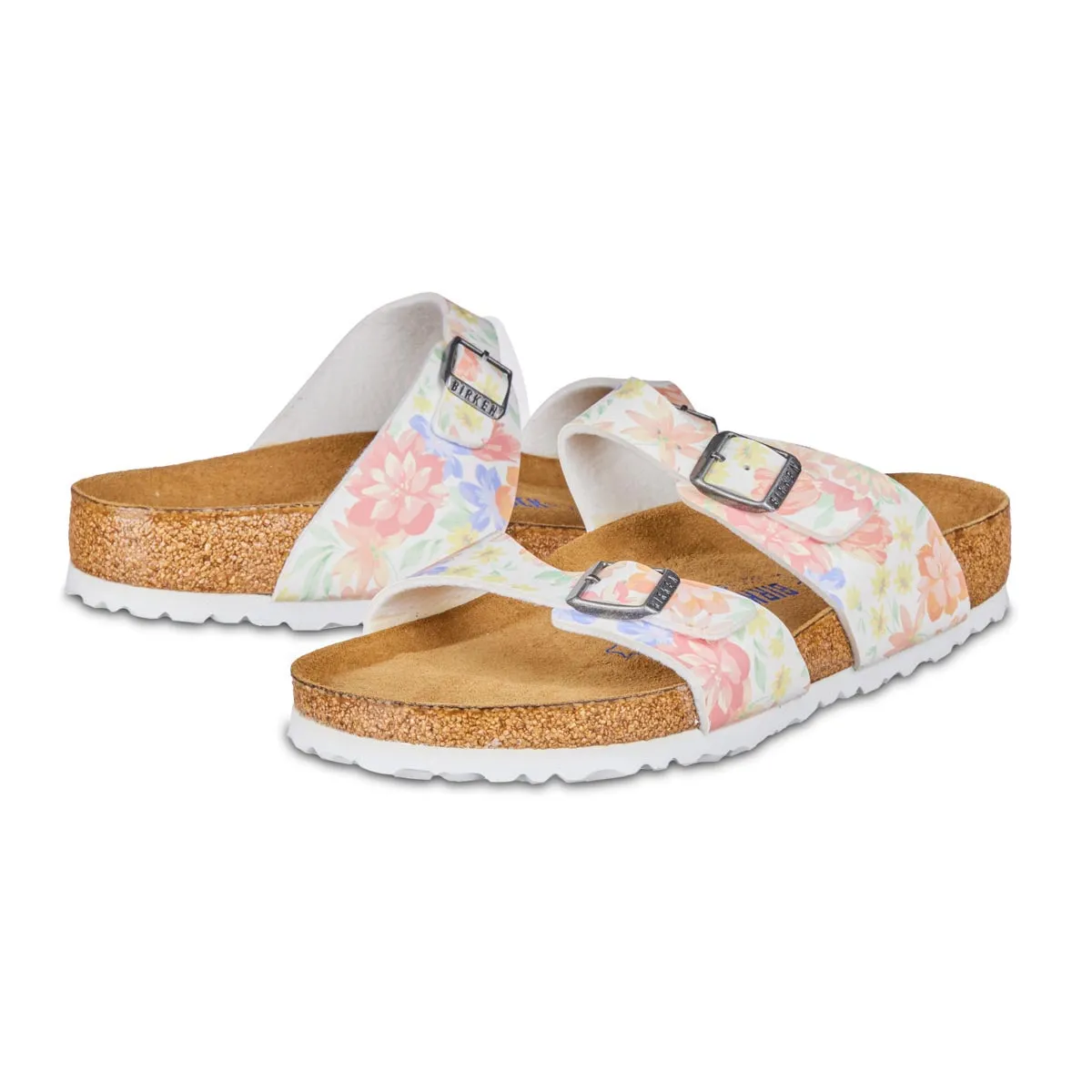 Birkenstock Sydney Supernatural Flower White Sandals sold by Zulily product image thumbnail 4