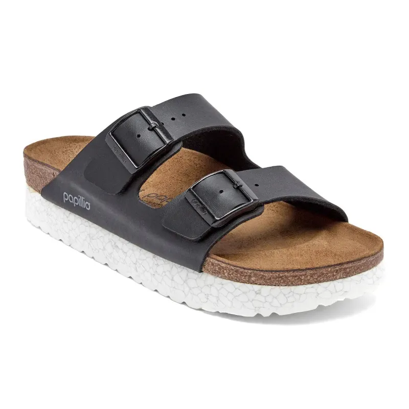 Birkenstock Women's Arizona Papillio Black Sandals sold by Zulily