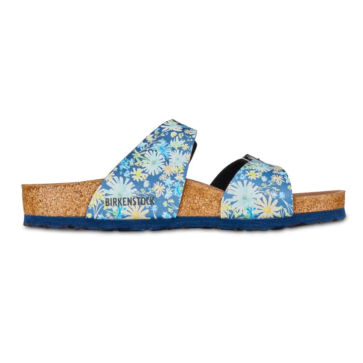 Birkenstock Sydney Vegan Birko-Flor Summer Floral Blue Sandals sold by Zulily product image thumbnail 4