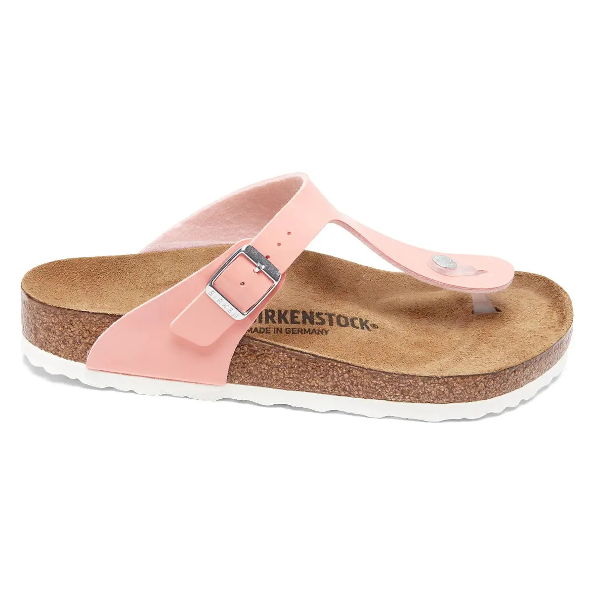 Birkenstock Gizeh Birko-Flor Patent Coral Peach Sandals sold by Zulily product image thumbnail 3