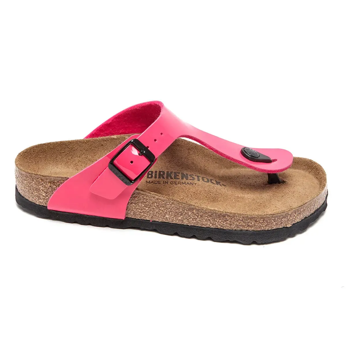 Birkenstock Gizeh Birko-Flor Patent Fuchsia Tulip Sandals sold by Zulily product image thumbnail 4