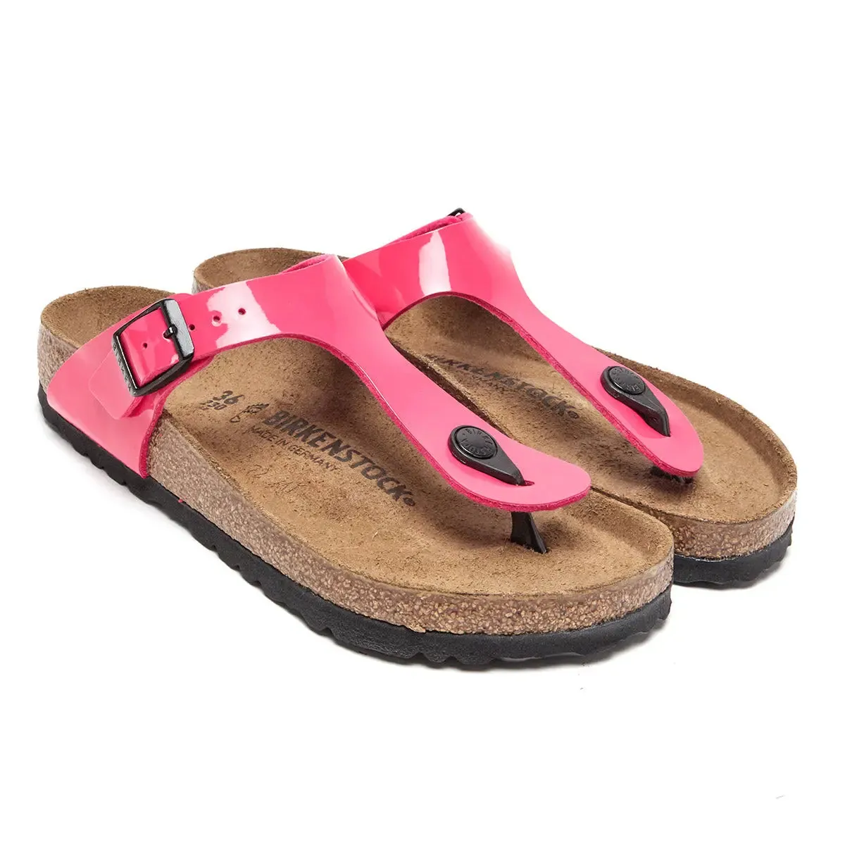Birkenstock Gizeh Birko-Flor Patent Fuchsia Tulip Sandals sold by Zulily product image thumbnail 2