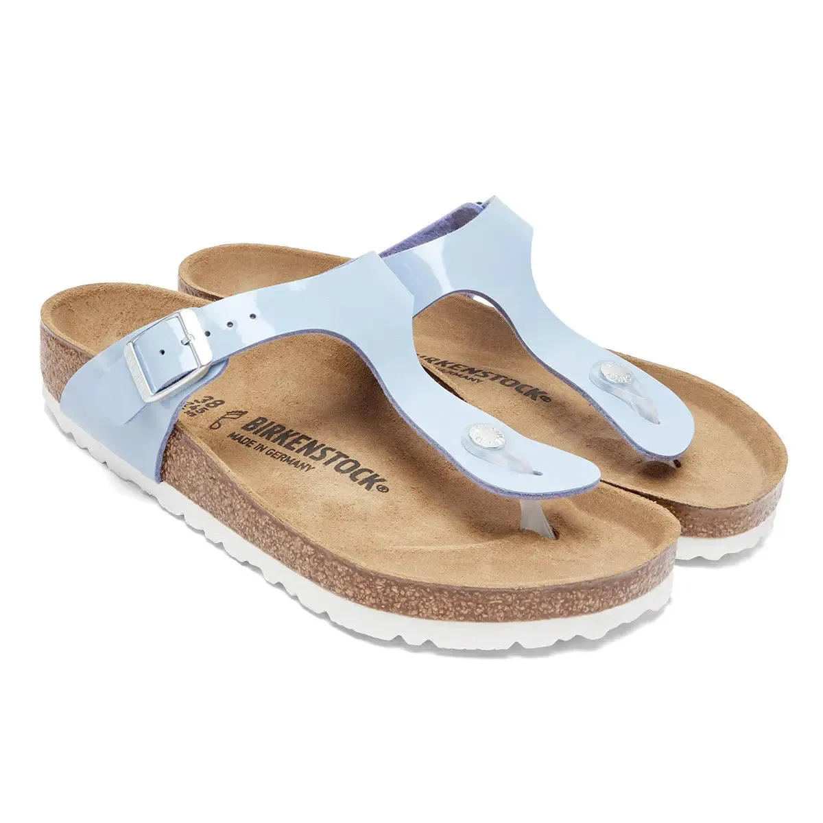 Birkenstock Gizeh Birko-Flor Patent Dove Blue Sandals sold by Zulily product image thumbnail 2