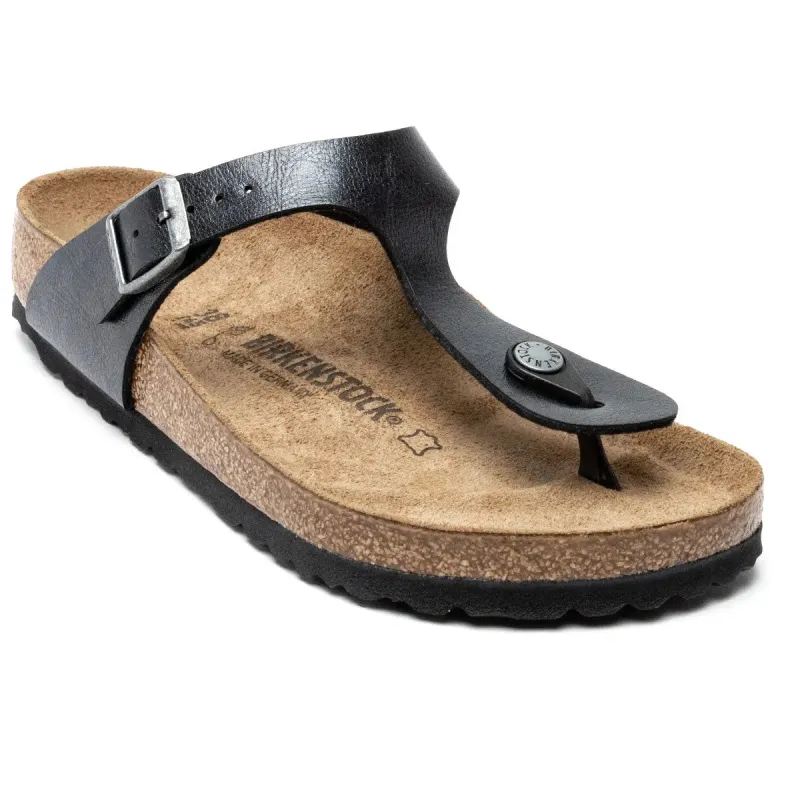 Birkenstock Gizeh Birko-Flor Graceful Licorice Sandals sold by Zulily