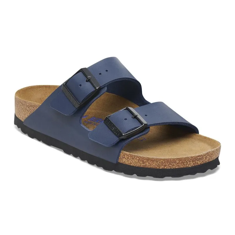 Birkenstock Arizona Birko-Flor Blue Sandals sold by Zulily