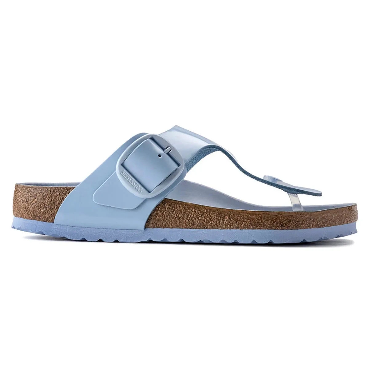 Birkenstock Gizeh Birkibuc Leather Blue Sandals sold by Zulily product image thumbnail 3