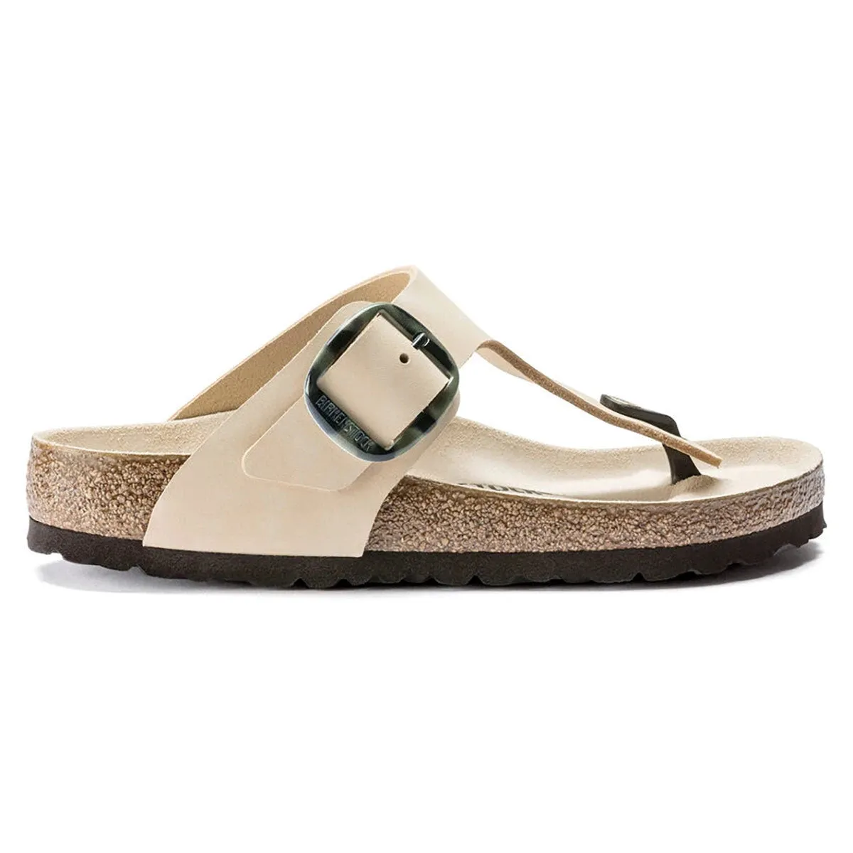 Birkenstock Gizeh Big Buckle Nubuck Leather Almond Sandals sold by Zulily product image thumbnail 3