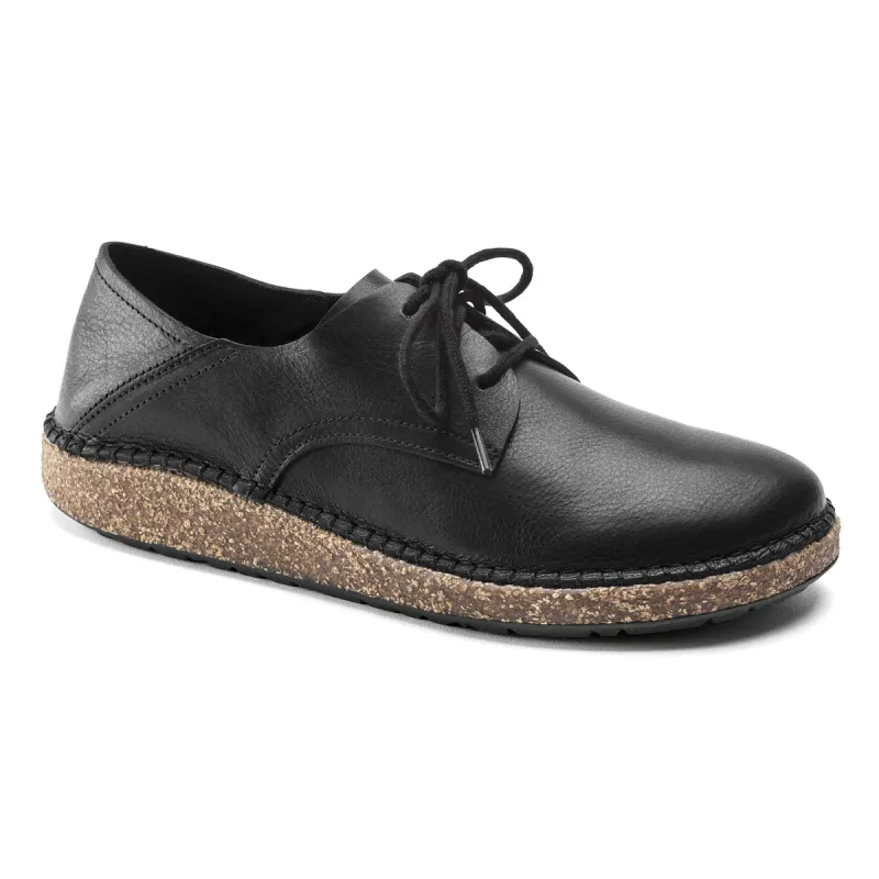 Birkenstock Gary Leather Vintage Wood Black Shoes sold by Zulily