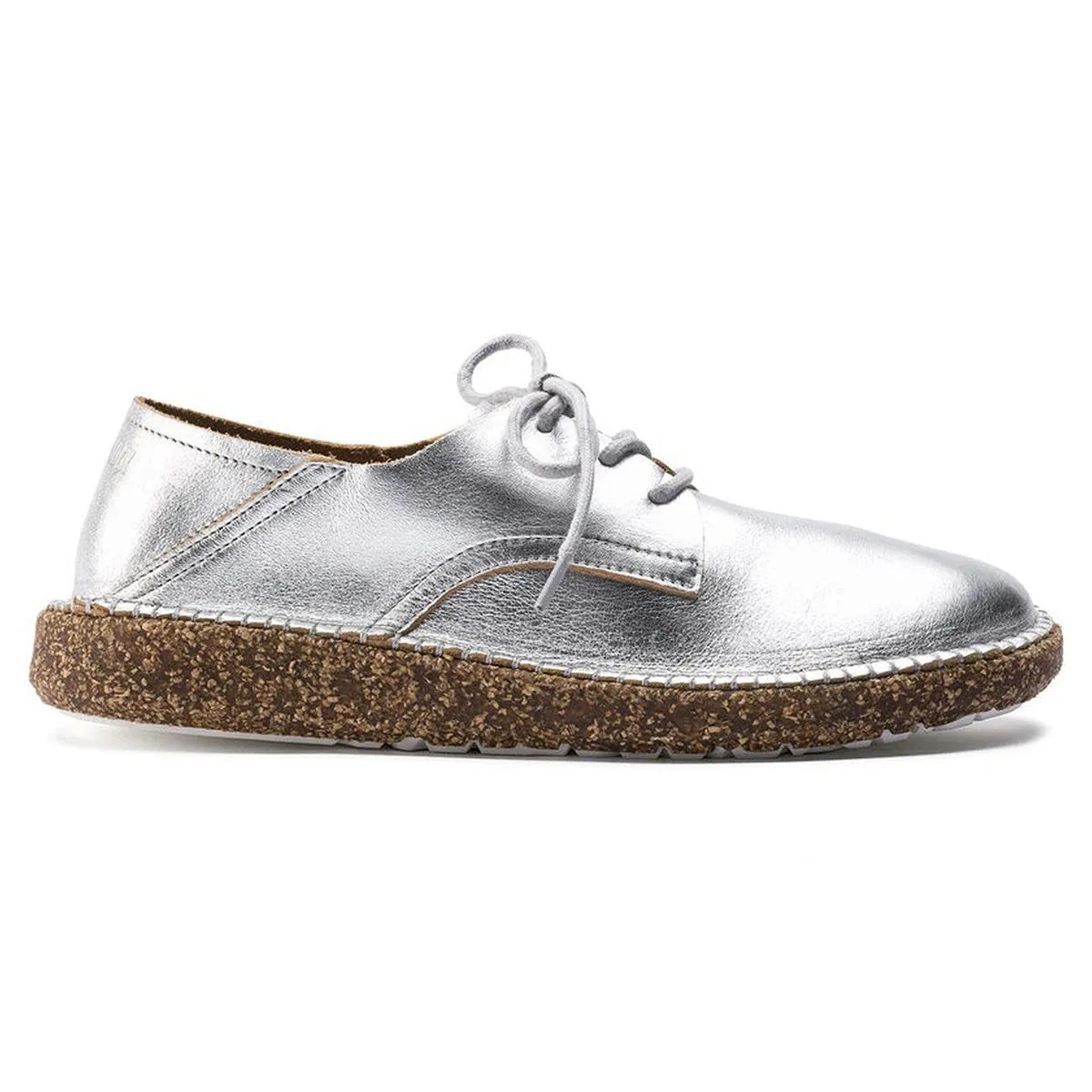 Birkenstock Gary Leather Silver Shoes sold by Zulily product image thumbnail 2