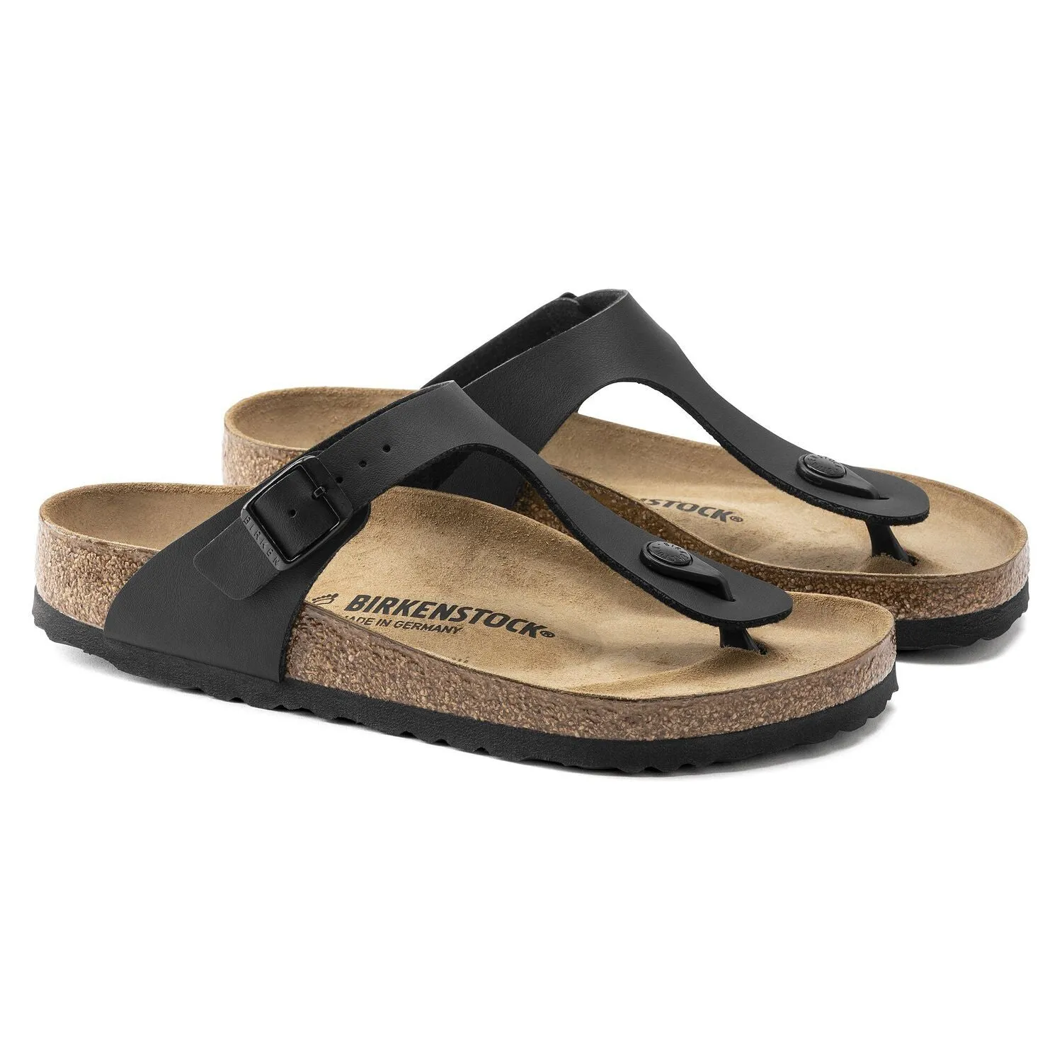 Birkenstock Gizeh Birko-Flor Black Sandals sold by Zulily product image thumbnail 2