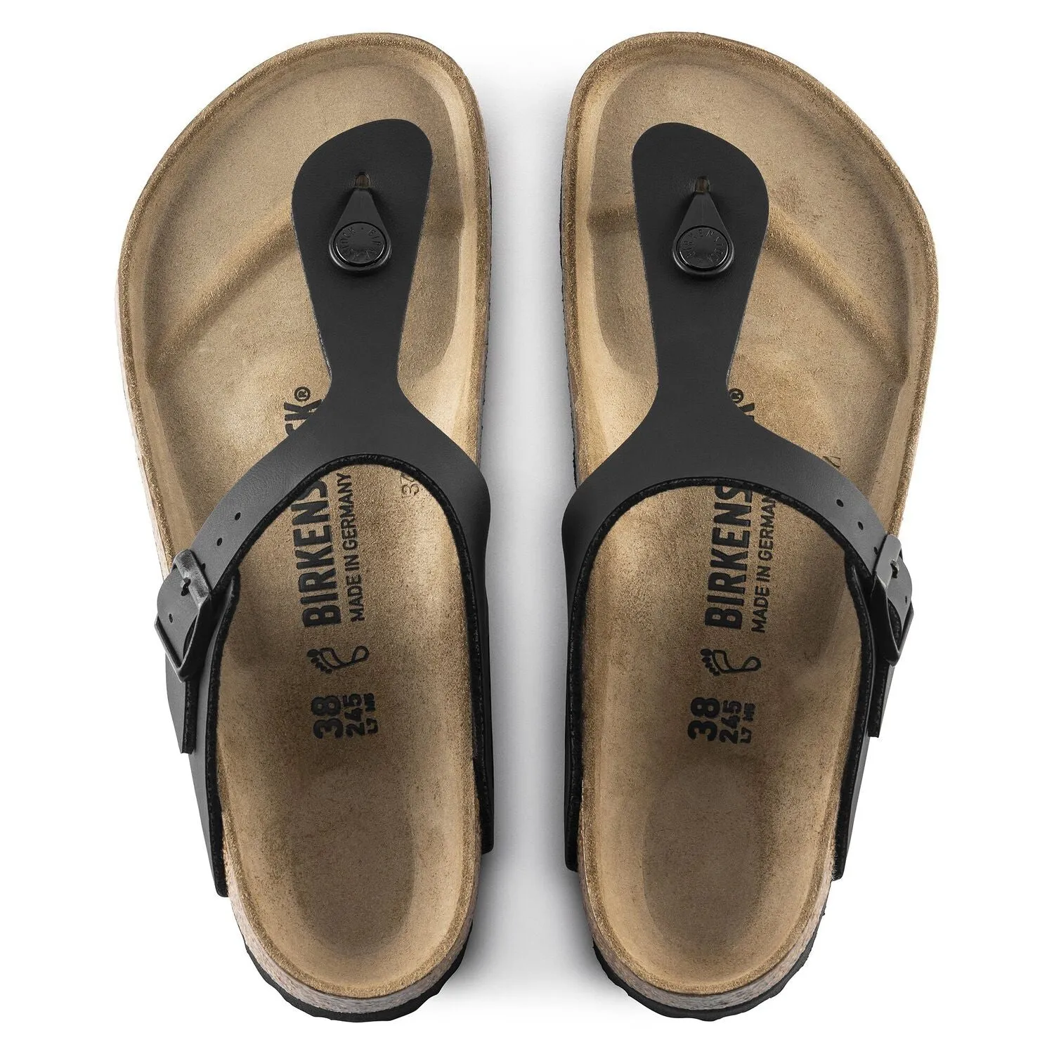 Birkenstock Gizeh Birko-Flor Black Sandals sold by Zulily product image thumbnail 5