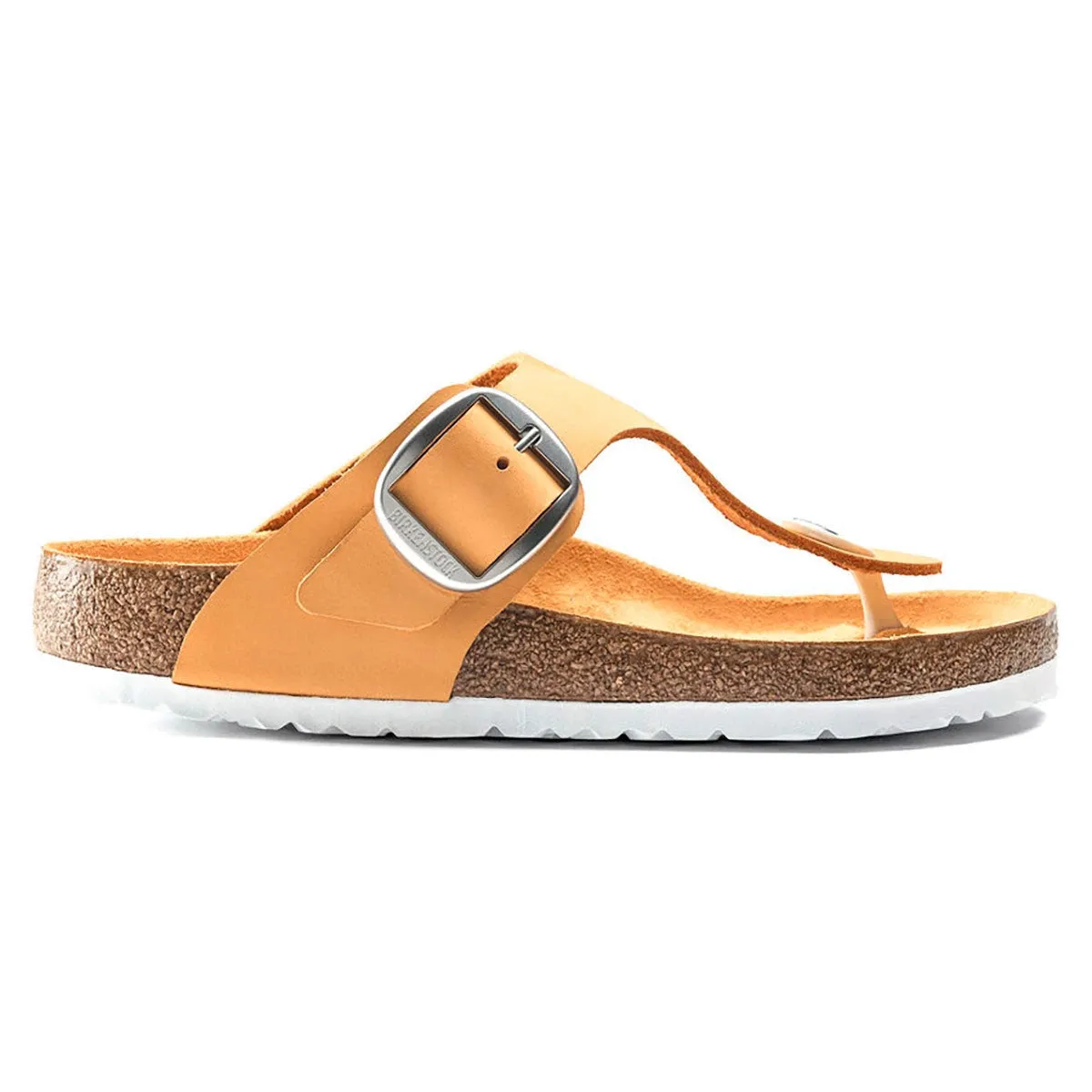 Birkenstock Gizeh Big Buckle Nubuck Leather Apricot Sandals sold by Zulily product image thumbnail 3