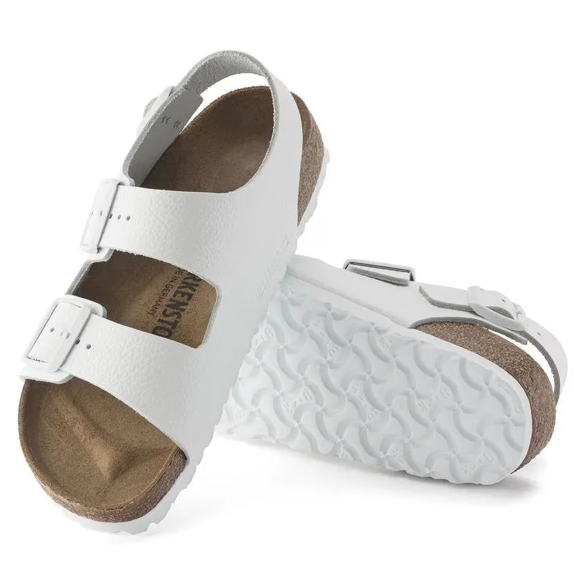 Birkenstock Milano Leather White Sandals sold by Zulily product image thumbnail 5