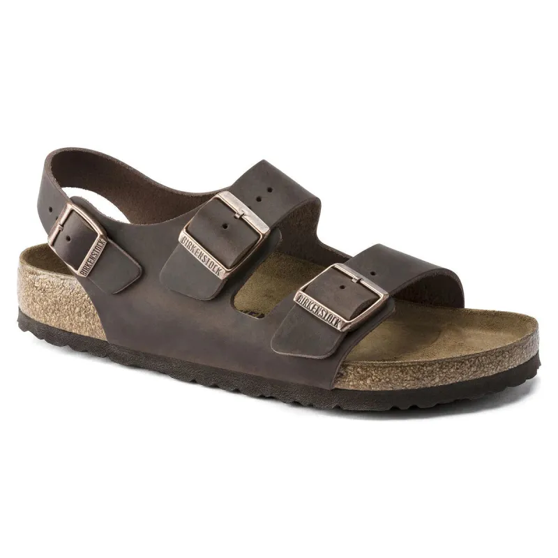 Birkenstock Milano Oiled Leather Habana Sandals sold by Zulily