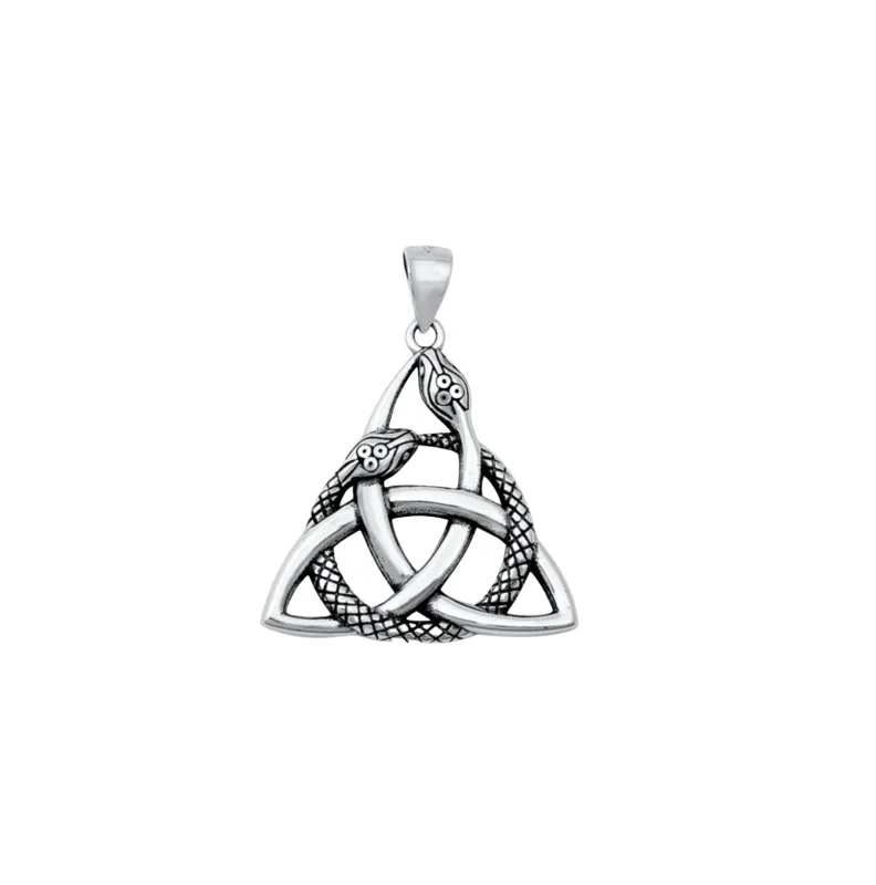 Sterling Silver Celtic Snake Pendant sold by Zulily