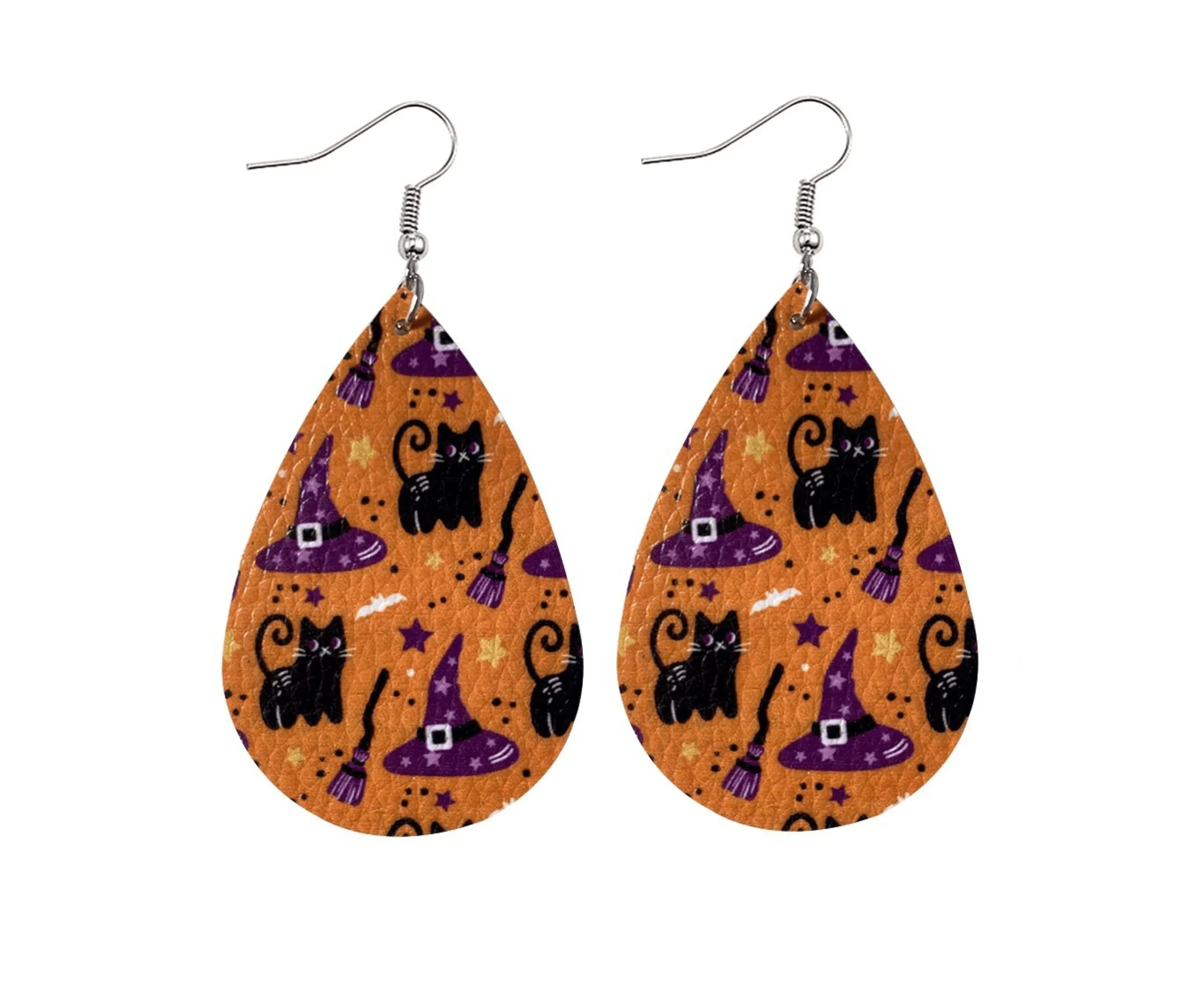 Faux Leather Halloween Teardrop Drop Earrings sold by Zulily product image thumbnail 2