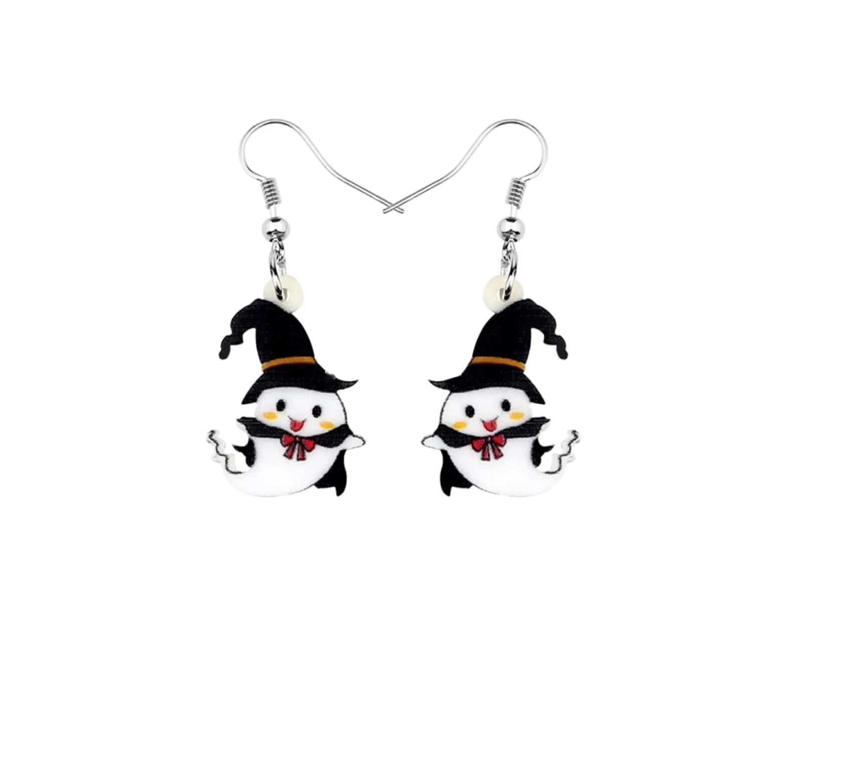 Ghost With Witch Hat Drop Earrings sold by Zulily