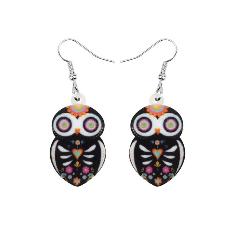 Owl Skeleton Drop Earrings sold by Zulily