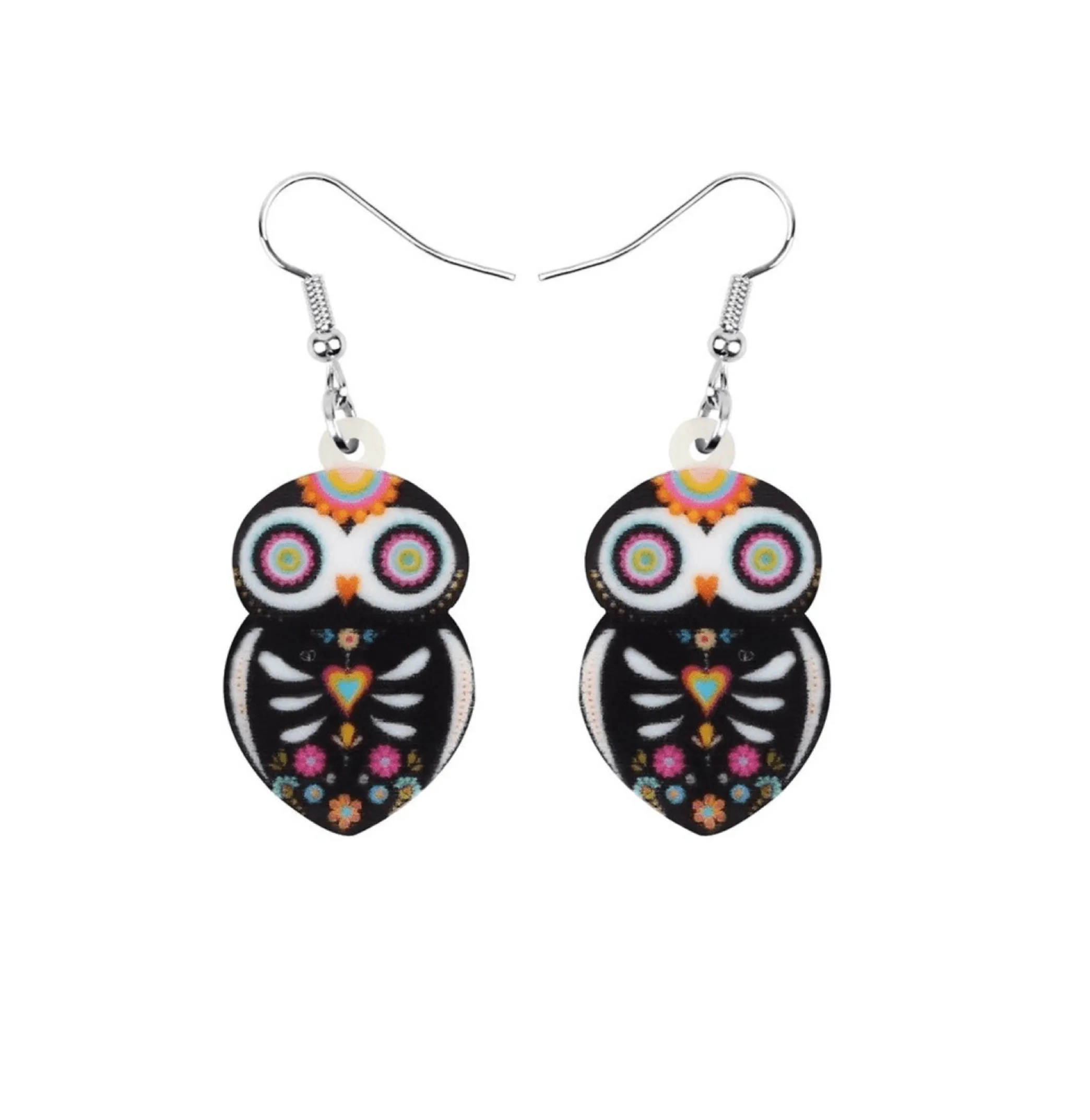Owl Skeleton Drop Earrings sold by Zulily