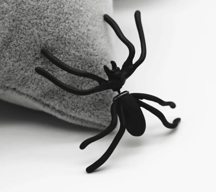 Fun Black Spider Stud Lobe Earrings sold by Zulily